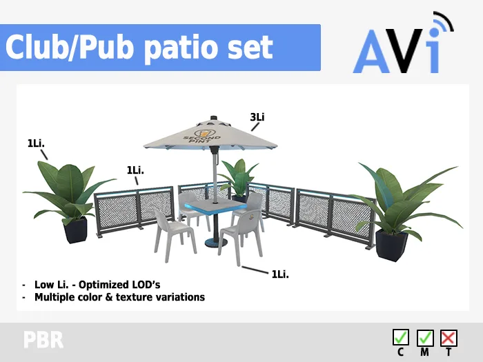 Club/Pub Patio set